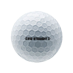 Bridgestone e12 Straight Golf Balls – 12 Ball Pack | Reduced Slice & Hook | Contact Force Dimple | MindSet Technology | Maximum Distance & Straighter Flight