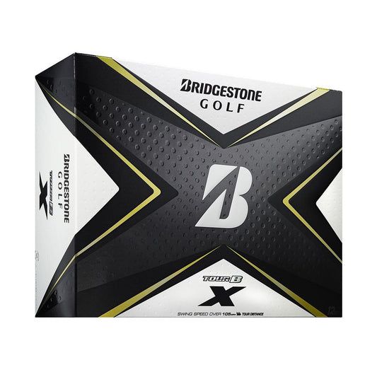 Bridgestone Tour B X Golf Balls – 12 Ball Pack | REACTIV X Smart Cover | Maximum Distance | Tour-Level Spin | Premium Urethane Golf Balls