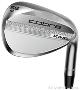 Cobra KING Steel Wedge – Chrome Finish | High Spin Golf Wedge with Progressive Grooves & Tour Grind