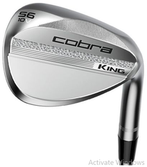 Cobra KING Steel Wedge – Chrome Finish | High Spin Golf Wedge with Progressive Grooves & Tour Grind