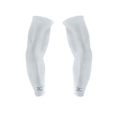 Mizuno Arm Guard Solar Sleeve (Pair) – UPF 30+ UV Protection Golf Compression Arm Sleeves | QuickDry Plus | White & Black