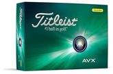 Titleist AVX Golf Balls – Yellow | Ultra Soft Feel, Low Flight, Long Distance Premium Golf Balls (Dozen)