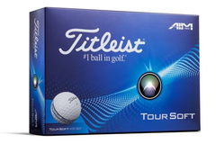 Titleist Tour Soft AIM 360 Golf Balls – White | Ultra Soft Feel, Long Distance & 360° Alignment (Dozen)