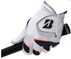 Bridgestone Men's Soft Grip Golf Glove Left Hand White – Premium Comfort, Breathable Fit & Superior Grip