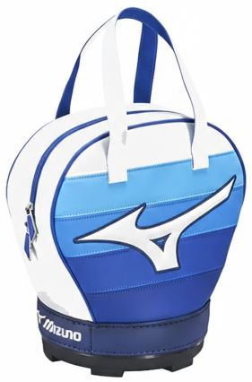 Mizuno Tour Practice Golf Ball Bag – White/Blue | Premium Range Ball Carry Bag