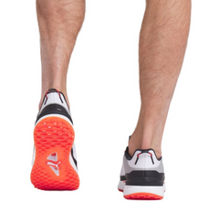 PUMA Ignite Elevate X DISC Spikeless Golf Shoes - White/Black/Orange | Waterproof Golf Shoes for Men