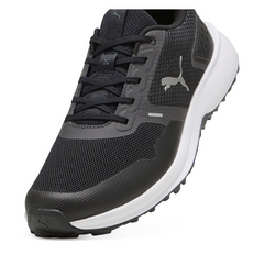 PUMA Fusion Grip 6 Spikeless Golf Shoes – Puma Black/Puma Shadow | Lightweight Breathable Golf Shoes for Men