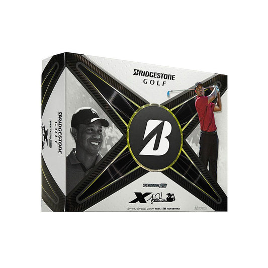 Bridgestone Tour B X Tiger Woods Edition Golf Balls – 12 Ball Pack | REACTIV Cover | Tour Performance | White