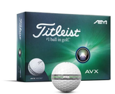 Titleist AVX AIM 360 Golf Balls – White | Low Flight, Ultra Soft Feel & 360° Alignment (Dozen)