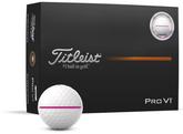 Titleist Pro V1 Performance Alignment Golf Balls – Pink Line | Tour Distance, Spin & Precision Alignment (Dozen)