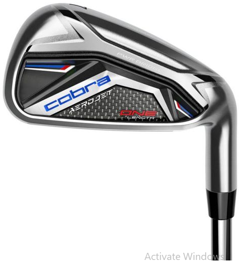 Cobra Aerojet One Length Steel Irons Set (5-S) – Single Length Golf Irons for Consistency & Distance