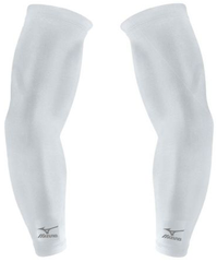 Mizuno Golf Arm Sleeves White – UV Protection Cooling Compression Sleeves