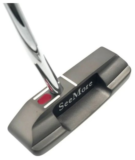 SeeMore SI2 Black Offset Putter – RifleScope Alignment System, Offset Hosel & Precision Milled Face