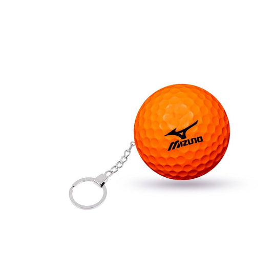 Mizuno Golf Ball Keychain – Mini Golf Ball Key Ring Gift Accessory | Yellow & Orange