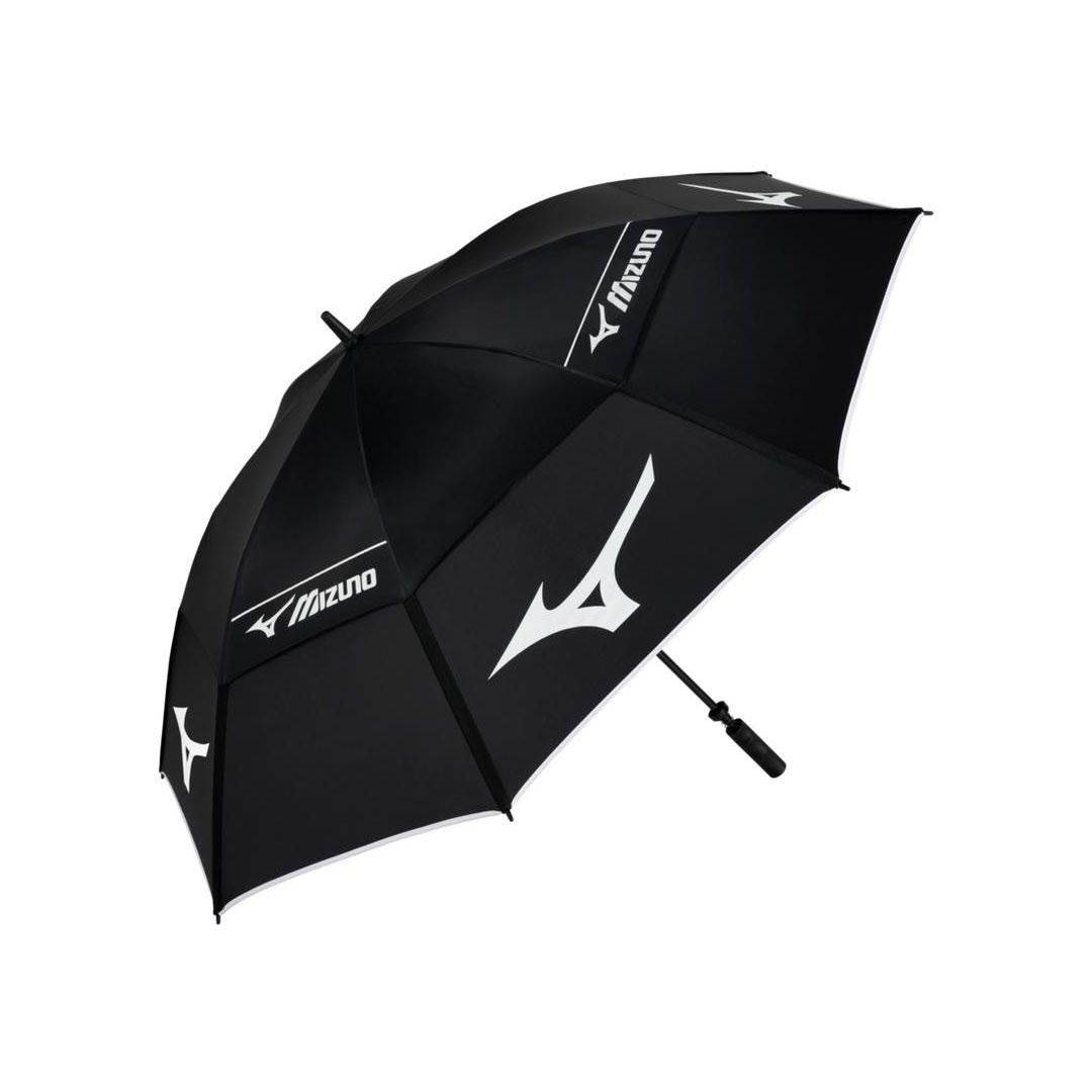 Mizuno Tour Golf Umbrella Black – 68 Inch Double Canopy Windproof Waterproof Golf Umbrella