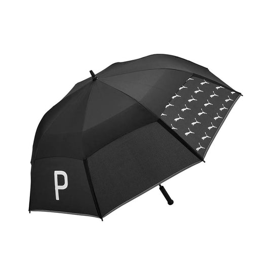 PUMA Golf Tour Double Canopy Umbrella | Windproof Waterproof Golf Umbrella | UV Protection