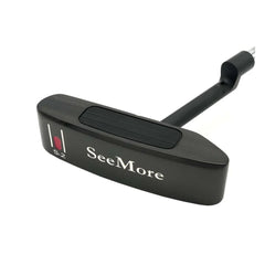 SeeMore Si2 Black Offset Golf Putter | RST Alignment | 303 Stainless Steel | Charcoal PVD Finish