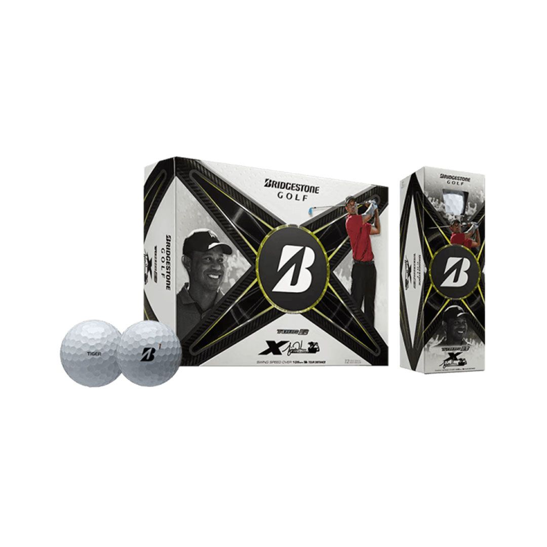 Bridgestone Tour B X Tiger Woods Edition Golf Balls – 12 Ball Pack | REACTIV Cover | Tour Performance | White