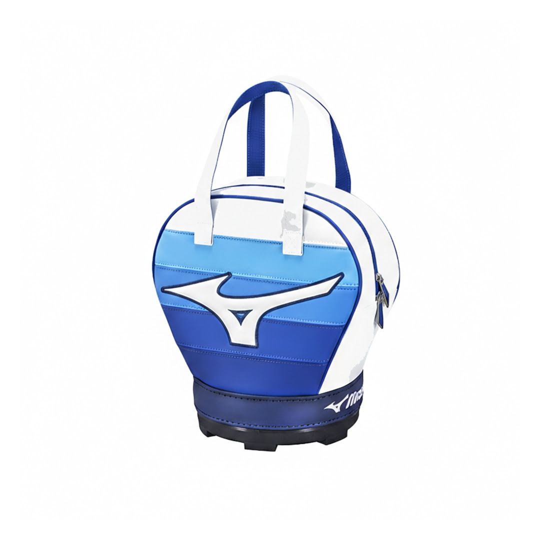 Mizuno Golf Round Pouch Bag White / Blue | Premium Golf Accessories Carry Bag