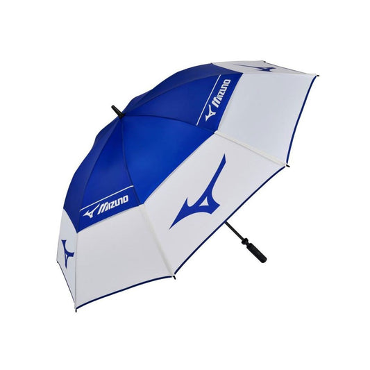 Mizuno Tour Golf Umbrella Blue/White – 68 Inch Dual Canopy Windproof Golf Umbrella