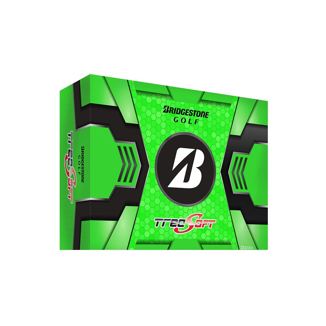 Bridgestone TreoSoft Golf Balls – 12 Ball Pack | Soft Feel | Long Distance | Low Compression | Straight Flight Golf Balls