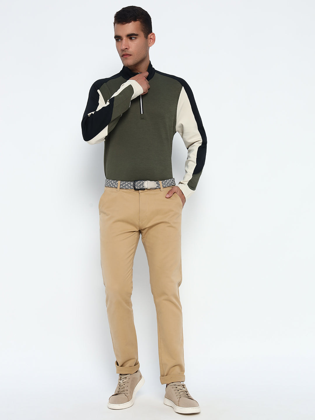 Color Block Polo