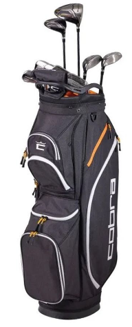 Cobra Fly-XL Men’s Complete Golf Set with Cart Bag (Driver, Fairway, Hybrid, Irons, Putter)