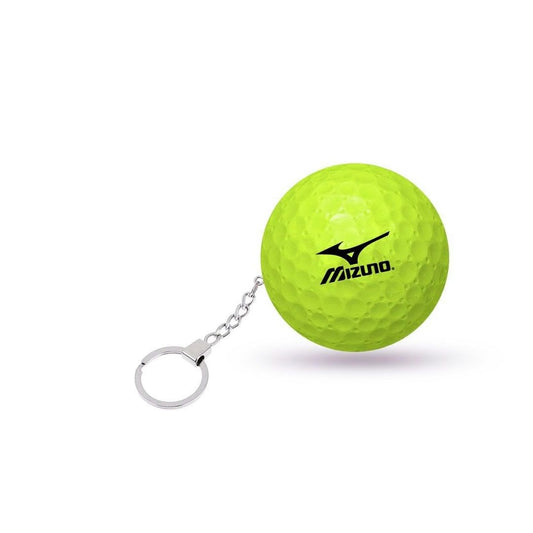 Mizuno Golf Ball Keychain – Mini Golf Ball Key Ring Gift Accessory | Yellow & Orange