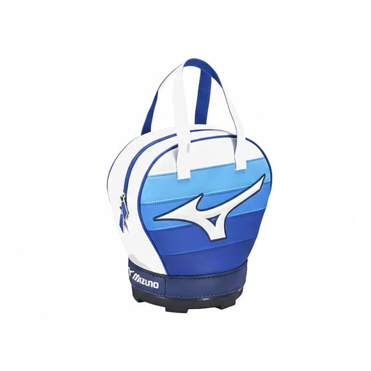 Mizuno Golf Round Pouch Bag White / Blue | Premium Golf Accessories Carry Bag