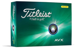 Titleist AVX Golf Balls – Yellow | Ultra Soft Feel, Low Flight, Long Distance Premium Golf Balls (Dozen)
