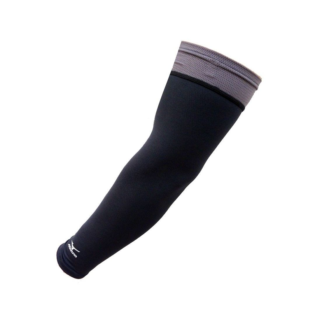 Mizuno Arm Guard Solar Sleeve (Pair) – UPF 30+ UV Protection Golf Compression Arm Sleeves | QuickDry Plus | White & Black