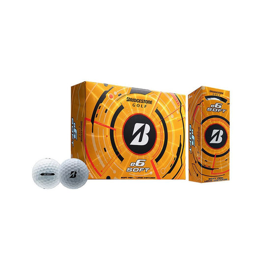 Bridgestone e6 Soft Golf Balls – 12 Ball Pack | Soft Feel | Long Distance | Straight Flight | Low Compression Golf Balls