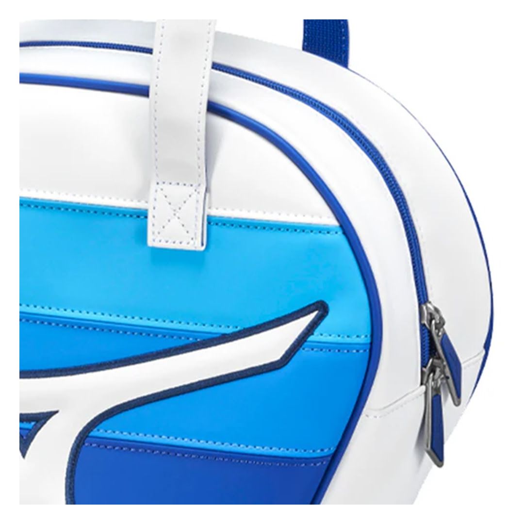 Mizuno Golf Round Pouch Bag White / Blue | Premium Golf Accessories Carry Bag