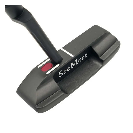 SeeMore Si2 Black Offset Golf Putter | RST Alignment | 303 Stainless Steel | Charcoal PVD Finish