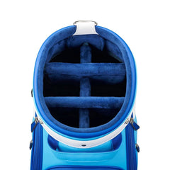 Mizuno Tour Cart Golf Bag – Blue/White | Premium Staff Cart Bag | 5-Way Divider Golf Bag