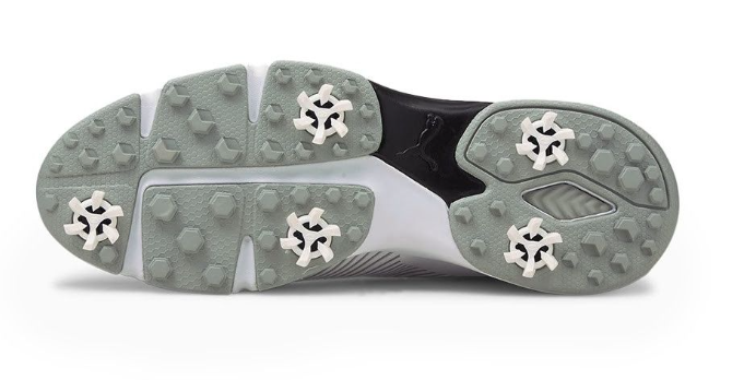 PUMA Grip Fusion Sport 3.5 Golf Shoes – Puma White | Waterproof Soft Spike Golf Shoes for Men