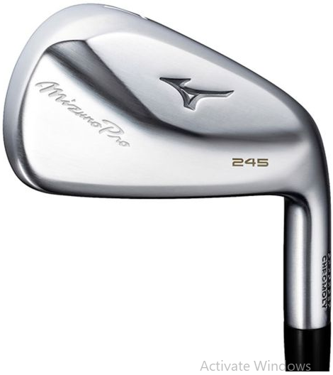 Mizuno Pro 245 Forged Irons Set (4–PW) Steel – Hollow Body Distance Irons with Speed, Forgiveness & Custom Fit