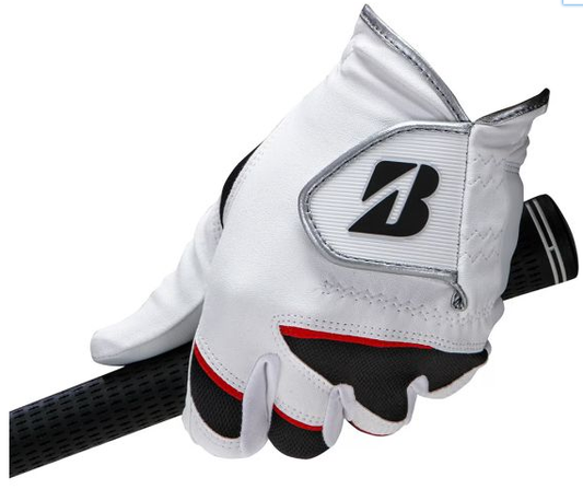 Bridgestone Men's Soft Grip Golf Glove Left Hand White – Premium Comfort, Breathable Fit & Superior Grip