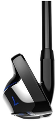 COBRA T-Rail Irons (5-GW) Steel Set – Black/Blue Hybrid Irons with Hollow Body, Baffler Rails & Maximum Forgiveness