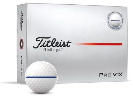 Titleist Pro V1x Performance Alignment Golf Balls – Blue Line | High Flight, Spin Control & Precision Alignment (Dozen)