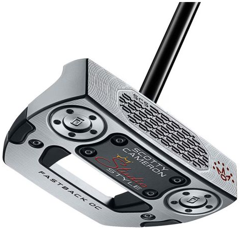 Scotty Cameron Studio Style Fastback OC Putter – Mid-Mallet with Single Bend Shaft, SCS Insert & High MOI Stability