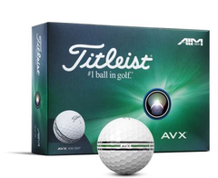 Titleist AVX AIM 360 Golf Balls – White | Low Flight, Ultra Soft Feel & 360° Alignment (Dozen)