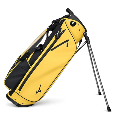 Mizuno BR-DX Golf Stand Bag – Yellow/Black | Lightweight Premium Carry Bag with Dual Strap
