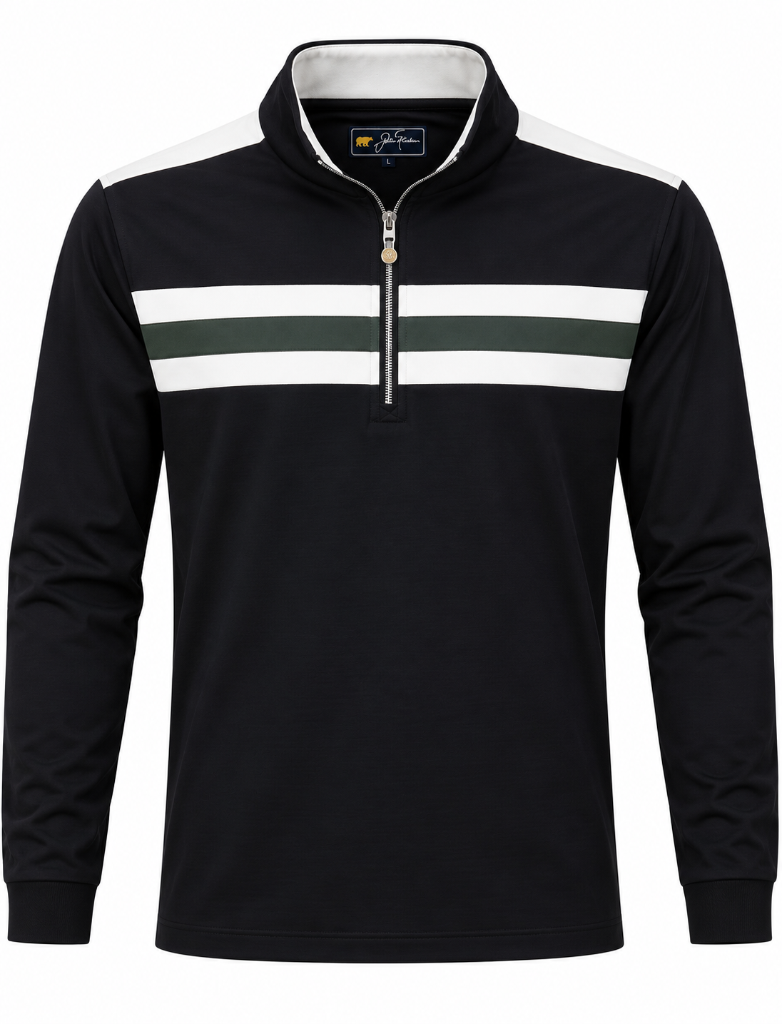 Jack Nicklaus Angled 1/4 Zip Polo -Slate Street