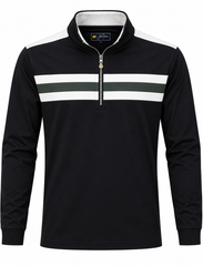 Jack Nicklaus Angled 1/4 Zip Polo -Slate Street
