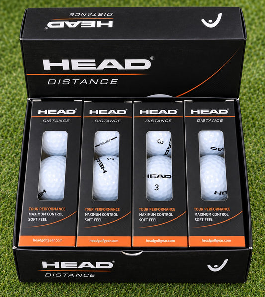 HEAD Distance Golf Balls – Tour Performance, Maximum Control & Soft Feel