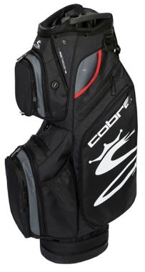 Cobra Air-X Cart Bag – Black | Lightweight Golf Cart Bag with 14-Way Divider & Multiple Pockets