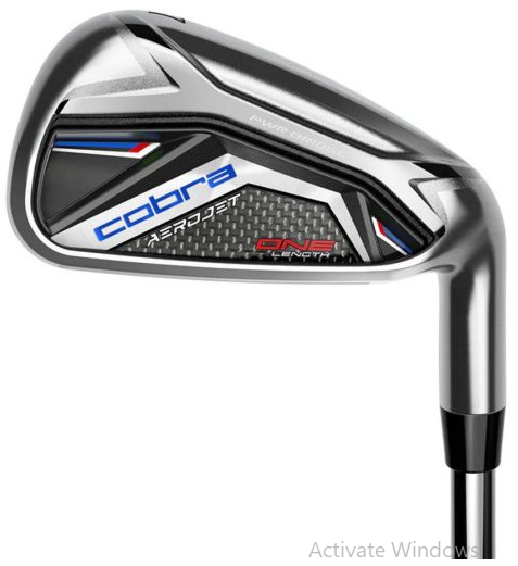 COBRA Aerojet One Length (5-SW) Graphite Irons Set – Single Length Game Improvement Irons for Speed, Consistency & Forgiveness