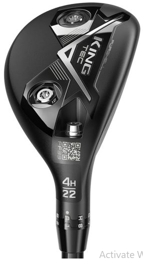 Cobra KING TEC Hybrid – Adjustable Players Hybrid with Carbon Crown, H.O.T Face & Tungsten Weighting