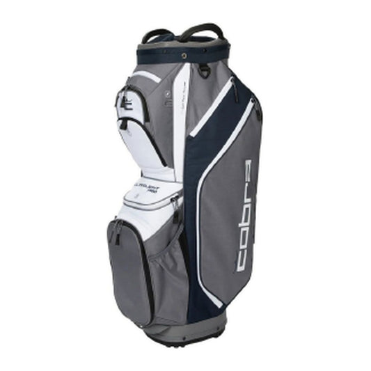 Cobra Golf Cart Bag – Grey, Navy Blue & White
